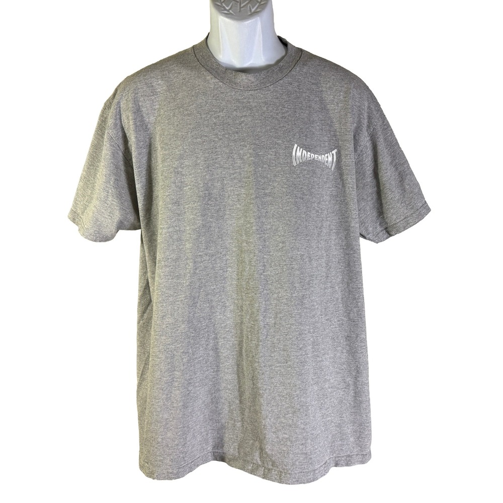 Independent Truck Co T-Shirt Mens Medium Gray Ride The Best‎ Skate Graphic Tee